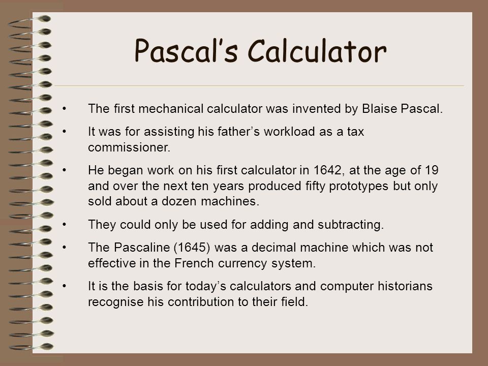 blaise pascal brett foran 8m1 pascals life blaise pascal was born blaise pascal works