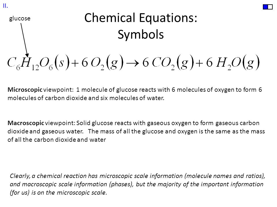 Balanced Equation For Glucose Talkchannels Macroscopic Versus Microscopic Chemical Symbols Equations