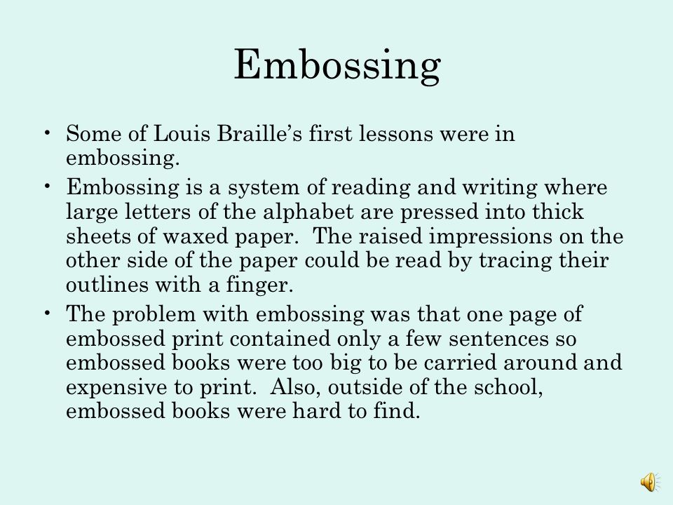 louis braille inventor of a gift by: catherine haynes.