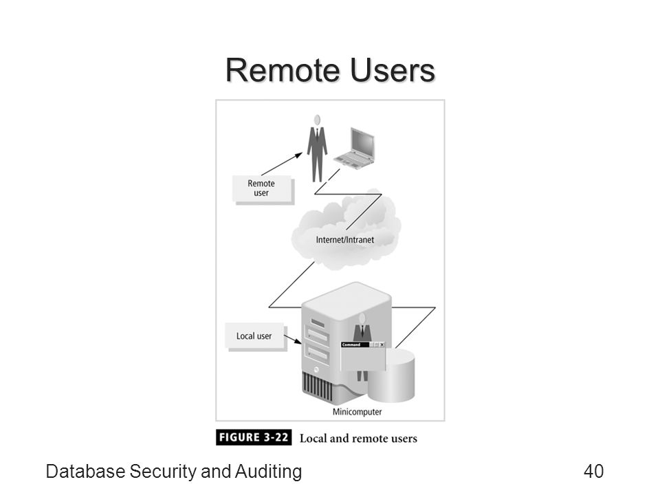 Database Security and Auditing40 Remote Users