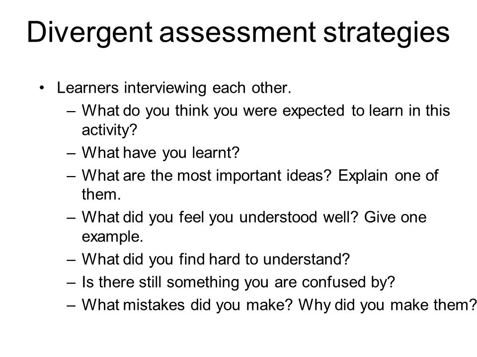 Learners interviewing each other. –What do you think you were expected to learn in this activity.
