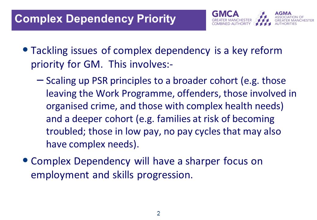 2 Complex Dependency Priority Tackling issues of complex dependency is a key reform priority for GM.