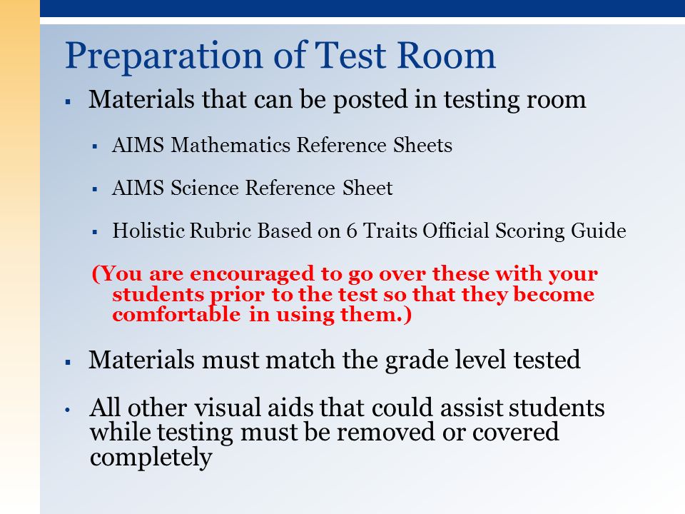 aims reference sheet