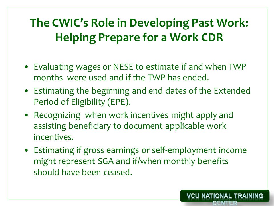 developing past work for title ii disability beneficiaries february ssa form 3033