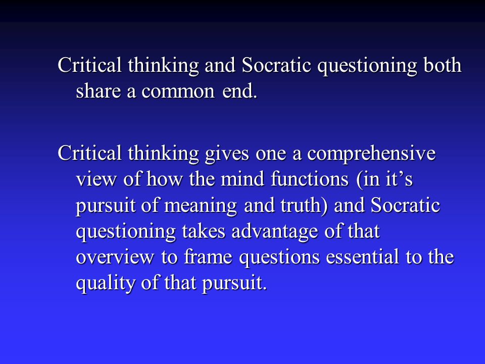 Critical Thinking Essay Sample