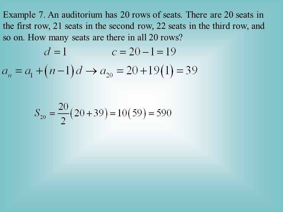 Example 6. Find the 150 th partial sum of the arithmetic sequence, 5, 16, 27, 38, 49, …
