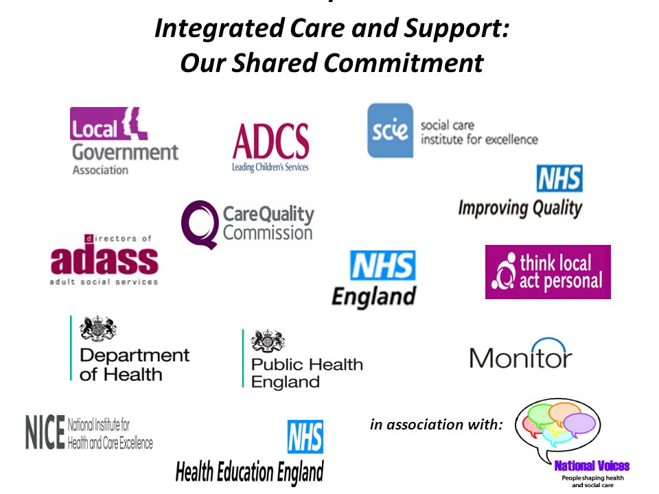 I Integrated Care and Support: Our Shared Commitment in association with: