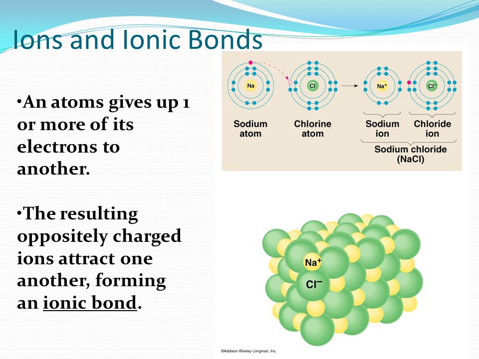 An atoms gives up 1 or more of its electrons to another.