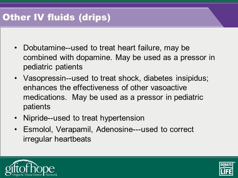 Dopamine for pediatrics