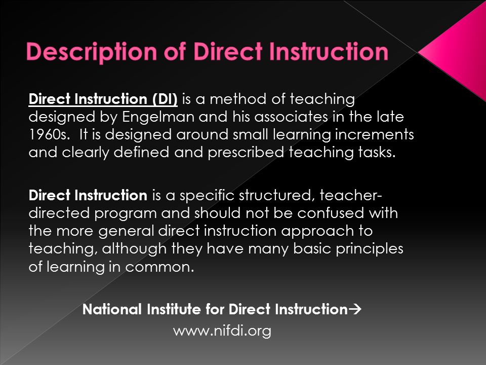 direct instruction direct instruction