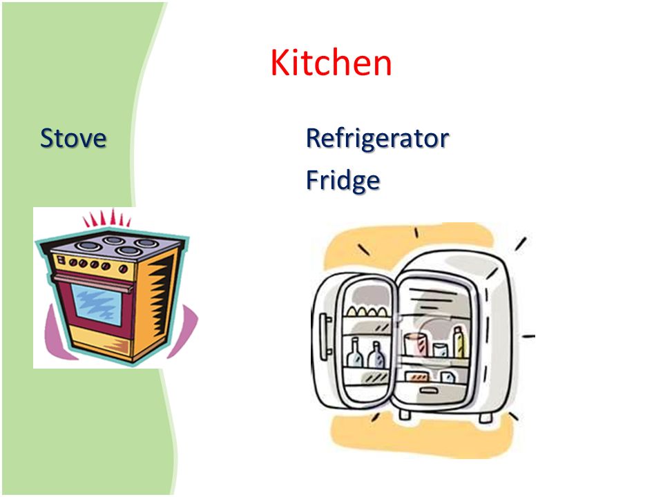 Kitchen StoveRefrigerator Fridge