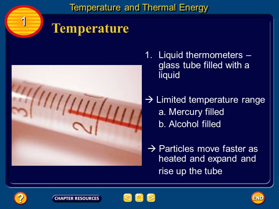 1 1 Temperature Temperature and Thermal Energy B.