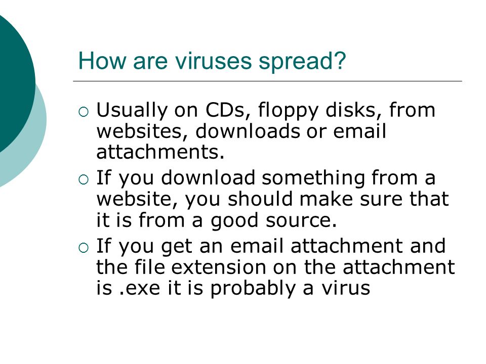 How are viruses spread.