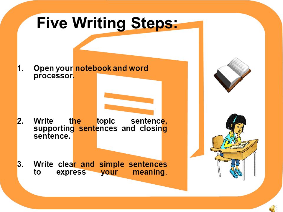 What is the writing stage The writing stage is when you turn your ideas into sentences.