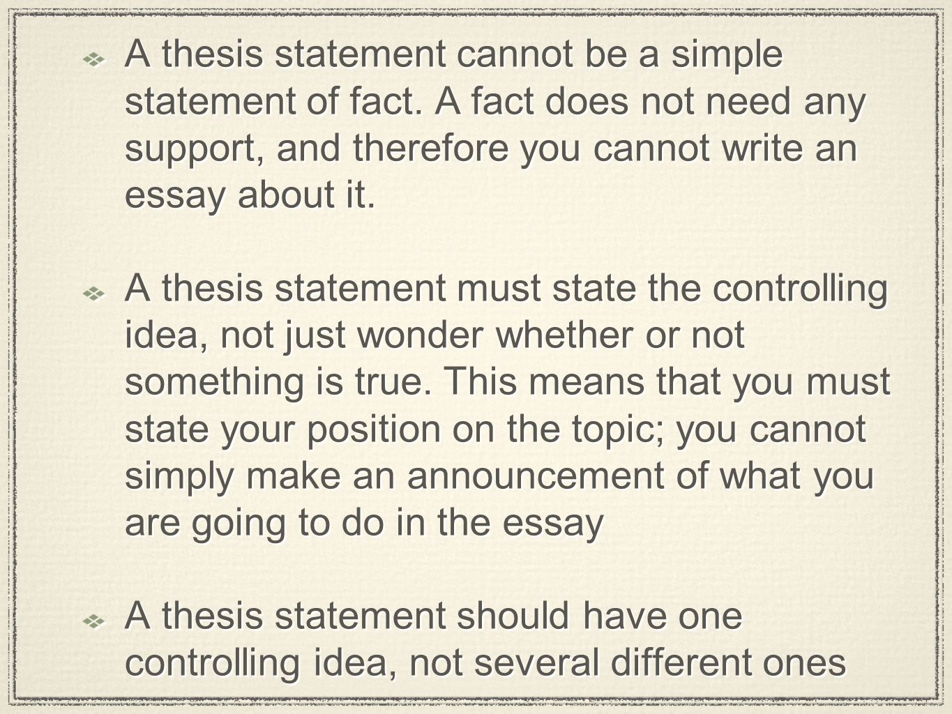 Fact Essay