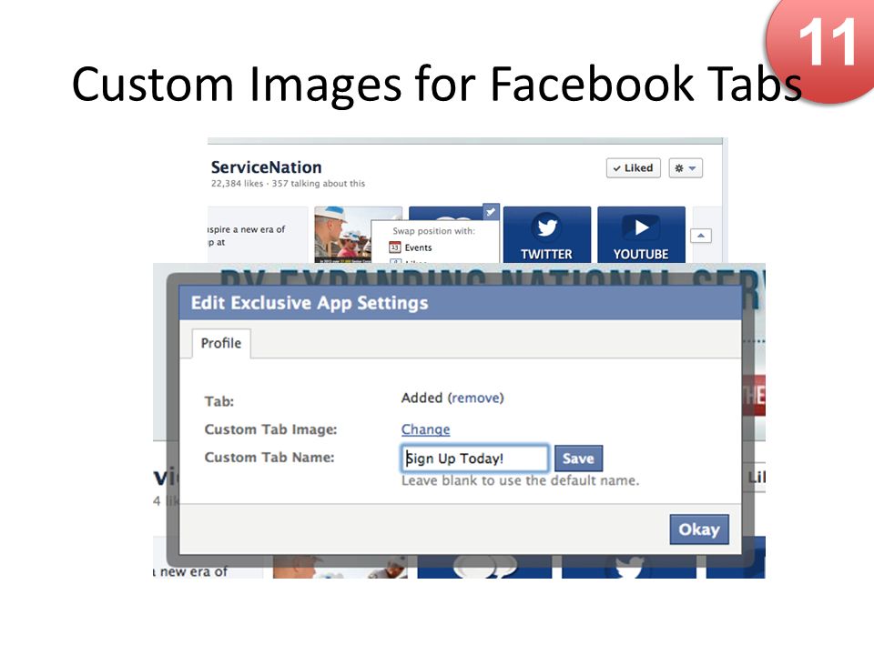 11 Custom Images for Facebook Tabs