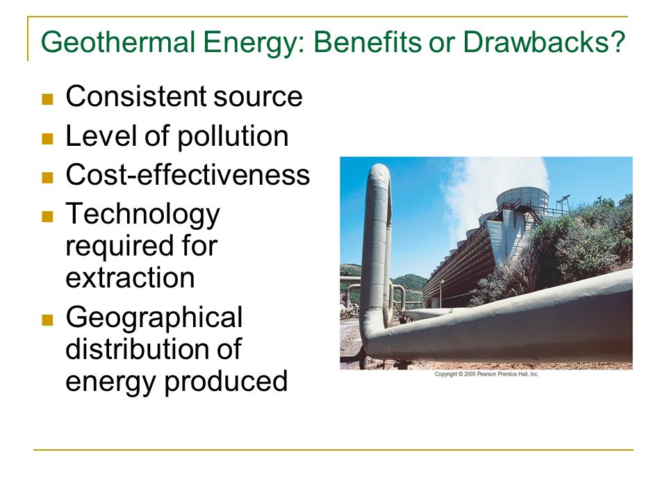 Geothermal Energy: Benefits or Drawbacks.