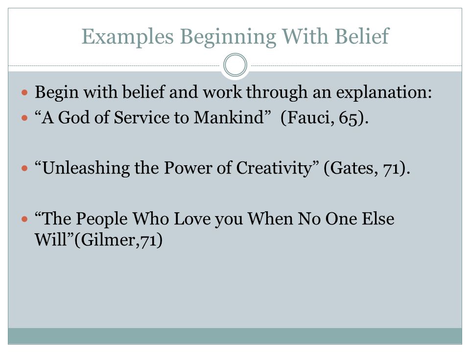 This I Believe Essay Topic Ideas