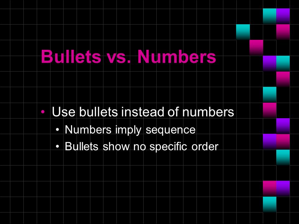 Bullets vs.