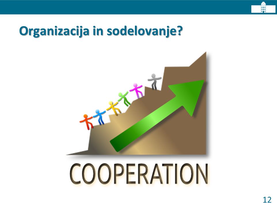 12 Organizacija in sodelovanje