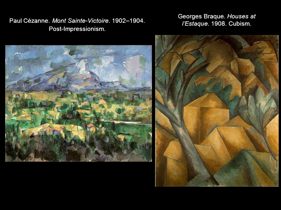 Paul Cézanne. Mont Sainte-Victoire. 1902–1904. Post-Impressionism.