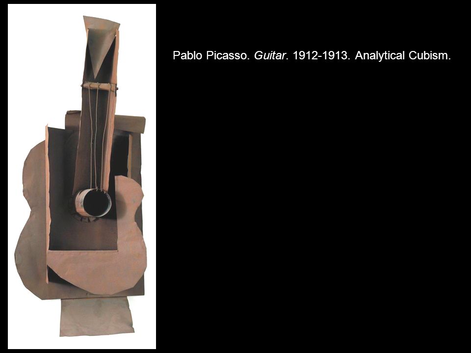 Pablo Picasso. Guitar Analytical Cubism.