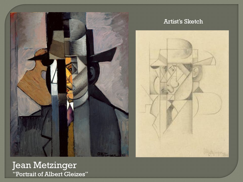 Jean Metzinger Portrait of Albert Gleizes Artist’s Sketch