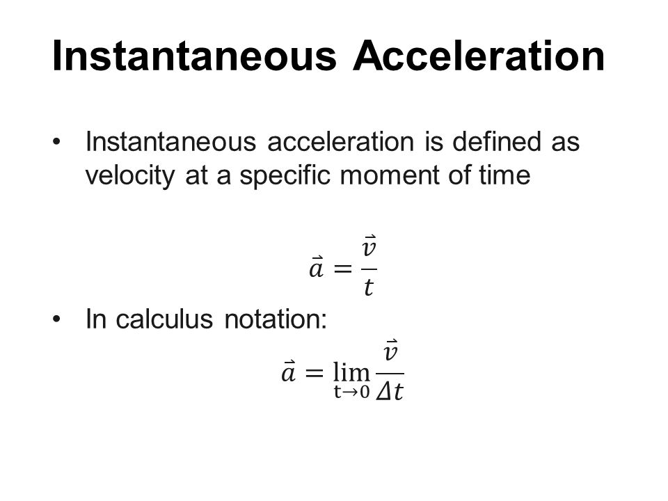 What Is Acceleration Equation Talkchannels Instantaneous Acceleration Equation
