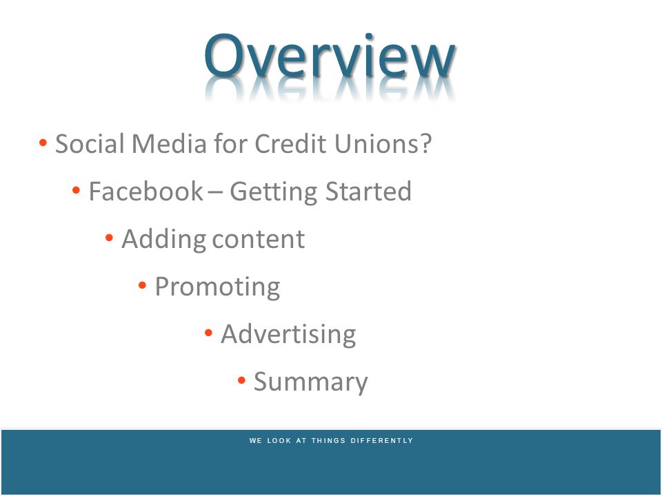 Social Media for Credit Unions.