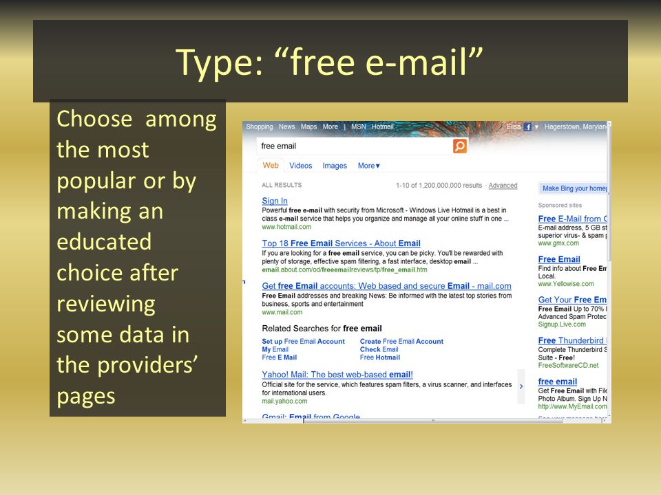 Type: free  Choose among the most popular or by making an educated choice after reviewing some data in the providers’ pages