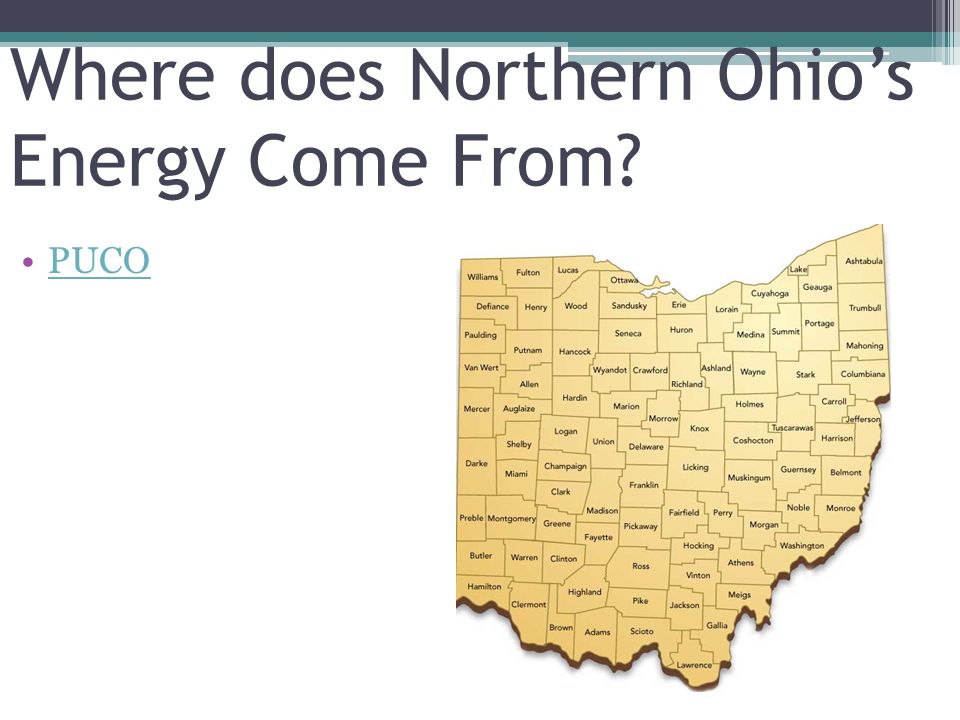 Where does Northern Ohio’s Energy Come From PUCO