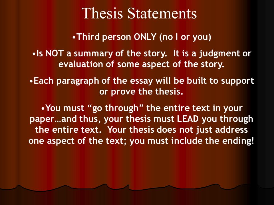 English Essay Story
