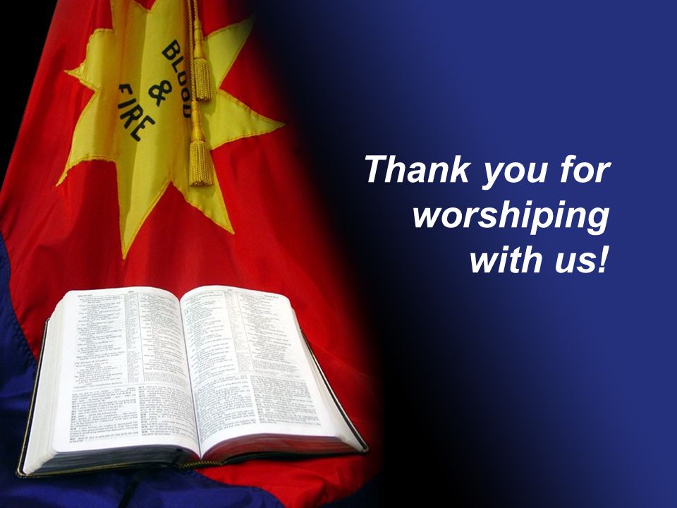 Thank you for worshiping with us!