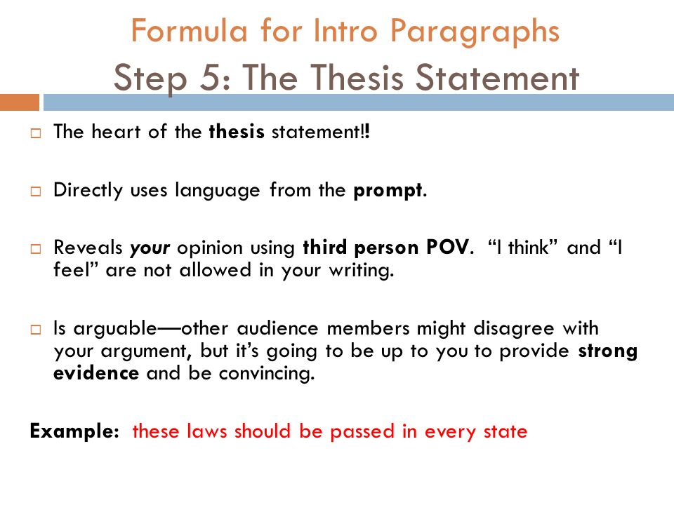 Personal Essay Thesis Statement Examples
