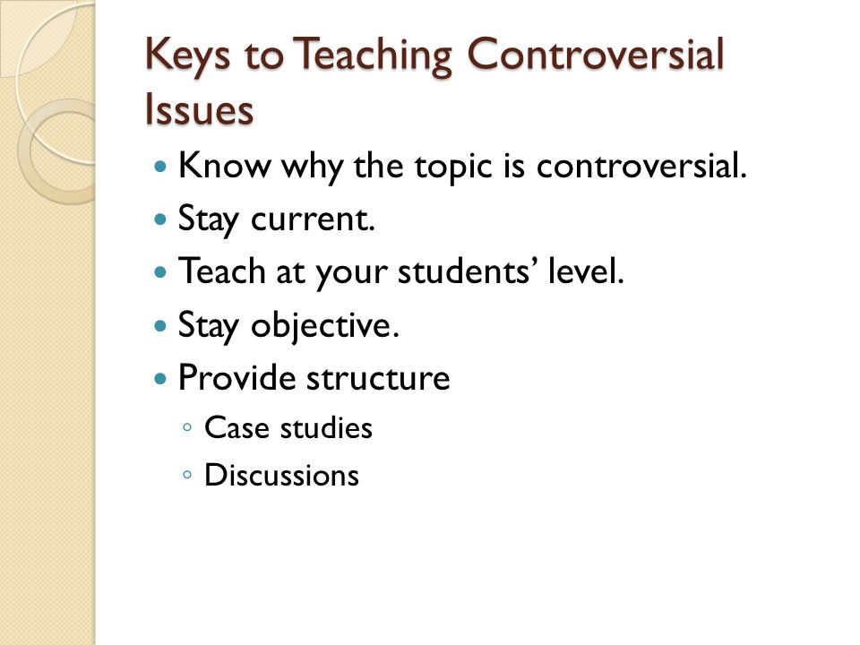 Controversial Issues Essay