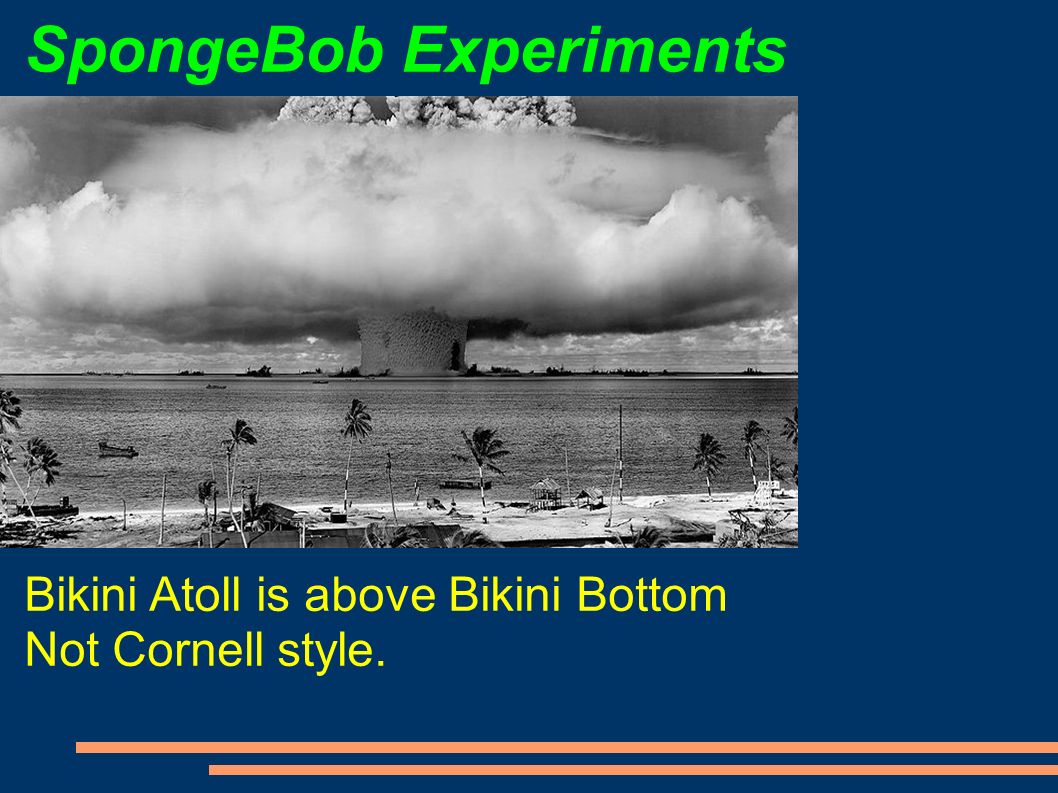 Image result for bikini atoll spongebob theory