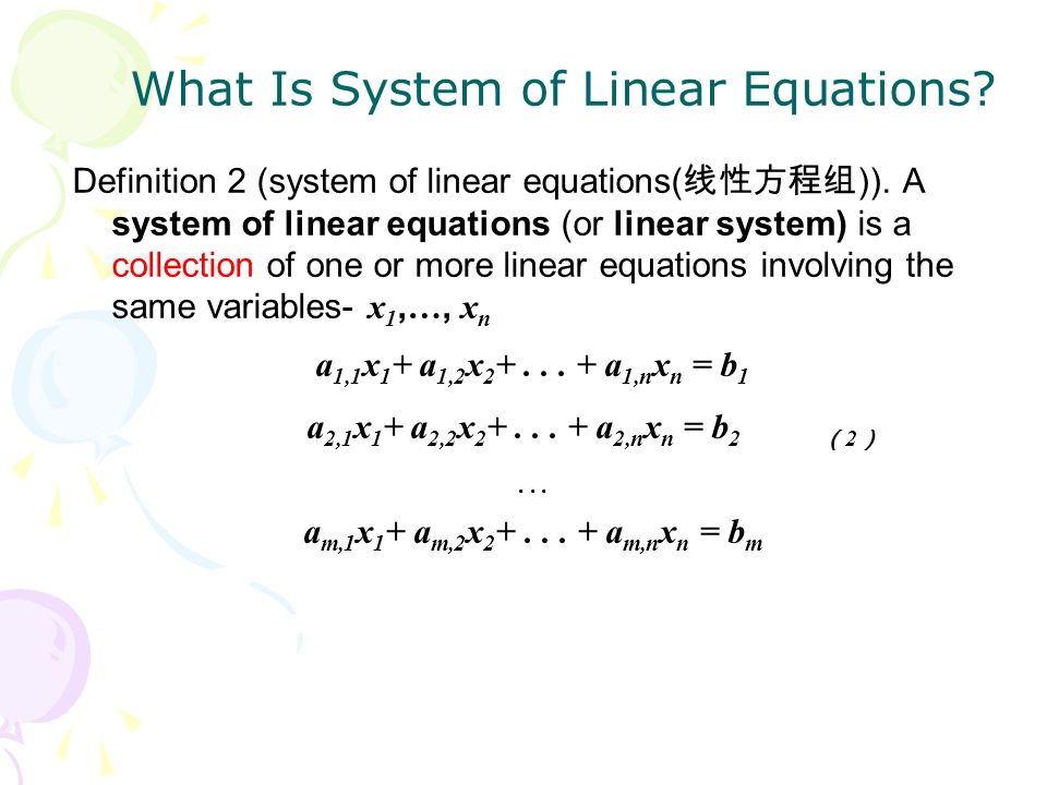 System Of Linear Equation Definition Talkchannels Systems Of Equations Definition Talkchannels