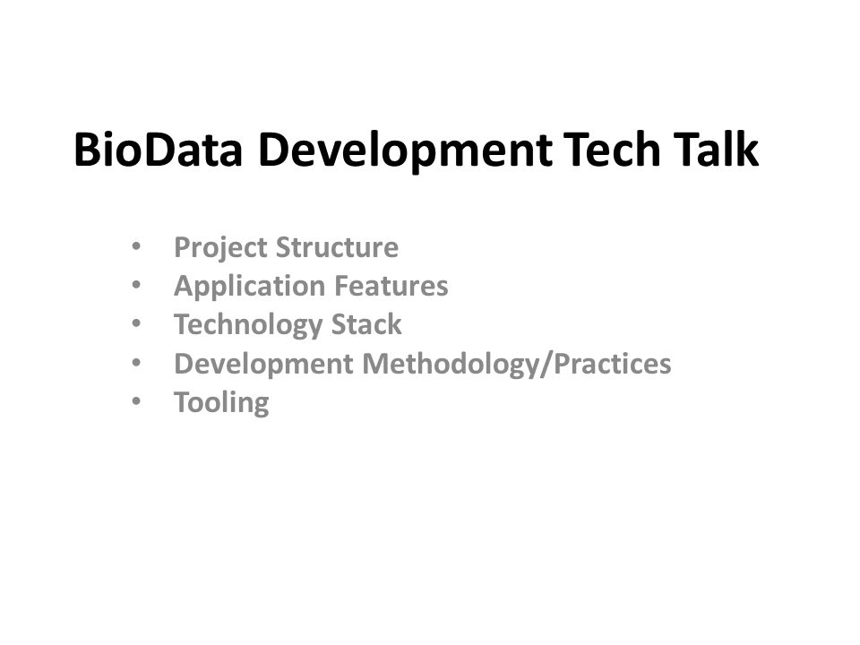 structure of bio data