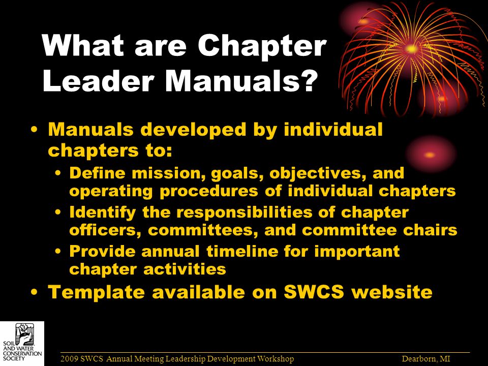 What are Chapter Leader Manuals.