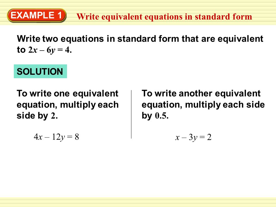 Linear Equation In Standard Form Talkchannels Putting Equations In Standard Form Talkchannels