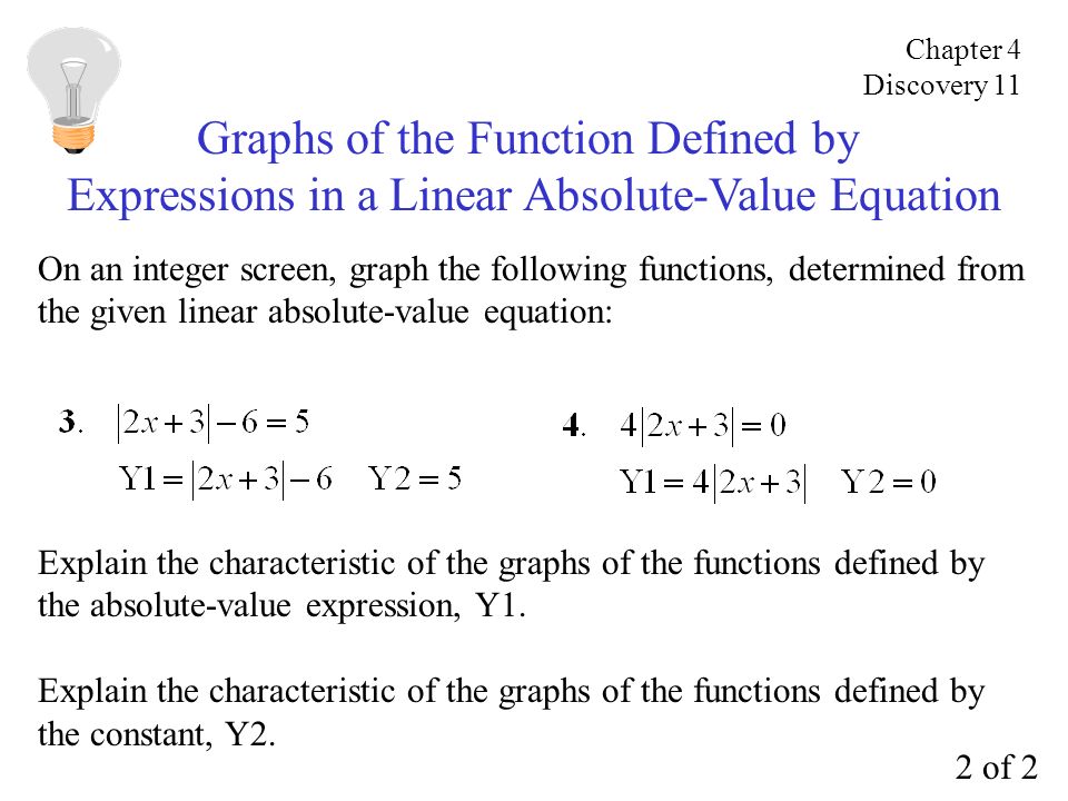 Linear Absolute Value Equations Talkchannels How To Write An Absolute Value Equation Describe A Graph