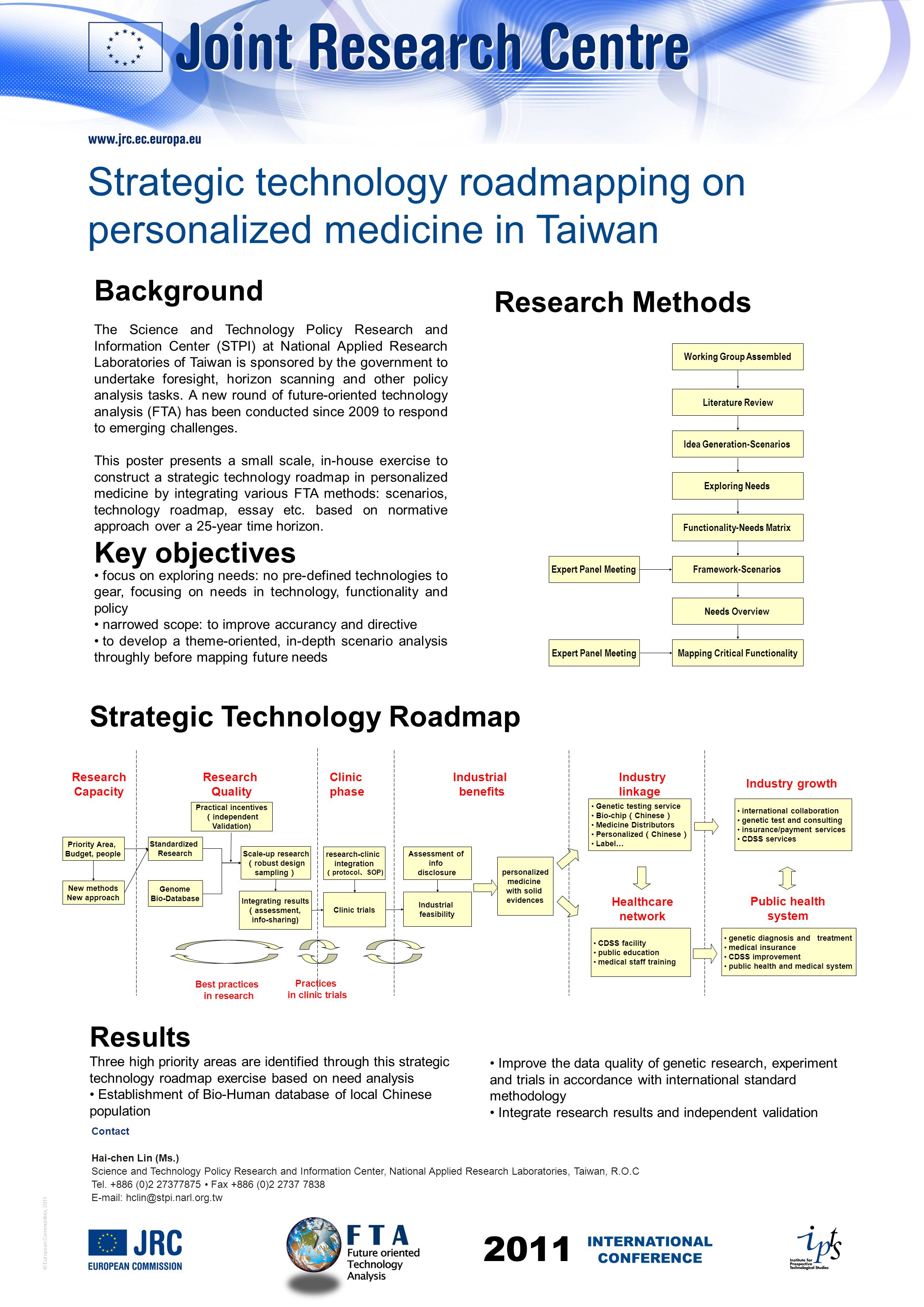 © European Communities, 2011 Background The Science and Technology Policy Research and Information Center (STPI) at National Applied Research Laboratories of Taiwan is sponsored by the government to undertake foresight, horizon scanning and other policy analysis tasks.