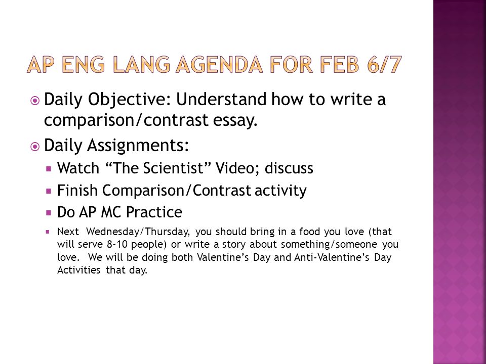 Starting A Compare And Contrast Essay