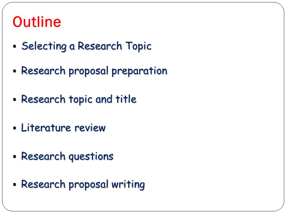Thesis Research Proposal