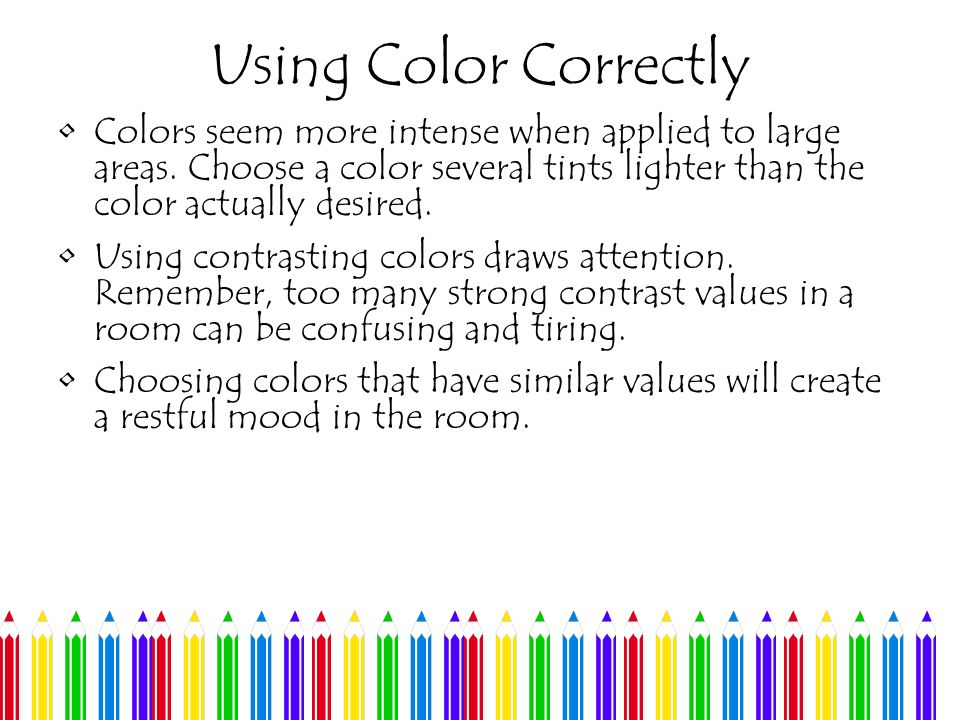 Section A #8 Choosing the Right Color Mood –What mood do you want to ... Section A #8 Choosing the Right Color Mood –What mood do you want to ...