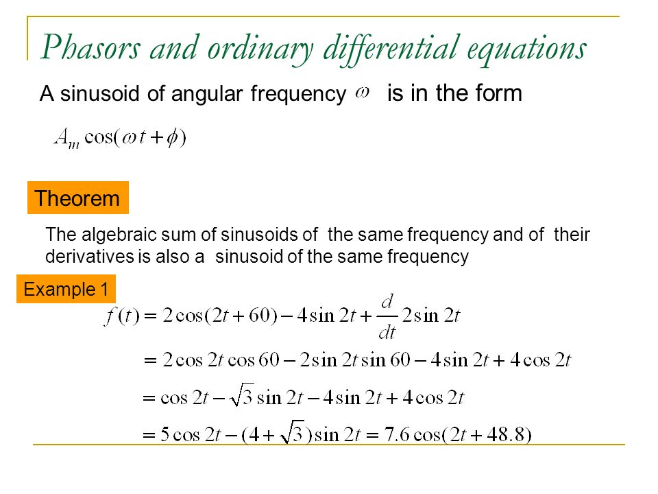 sinusoidal steady state analysis complex number reviews phasors and steady form reviews