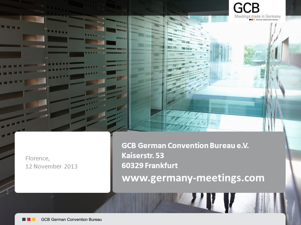 GCB German Convention Bureau e.V. Kaiserstr.
