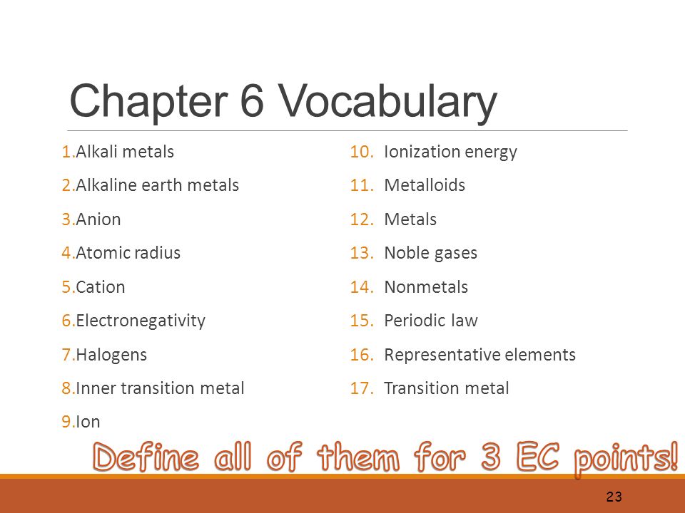 Worksheets Chapter 6 Periodic Trends Practice chapter 6 the periodic table 1 introduction activity ppt download vocabulary alkali metals 2 alkaline earth 3 anion 4