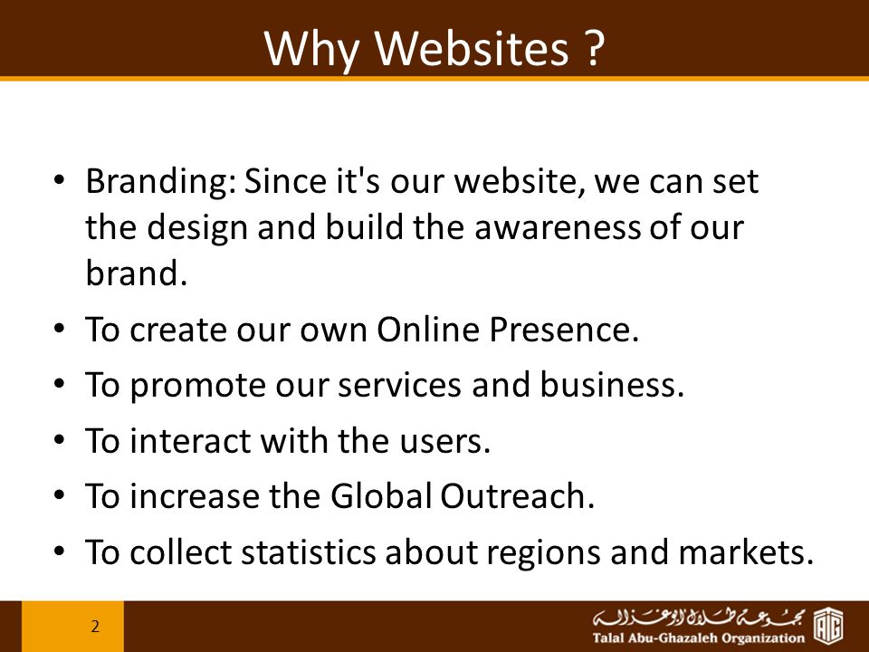 Why Websites .