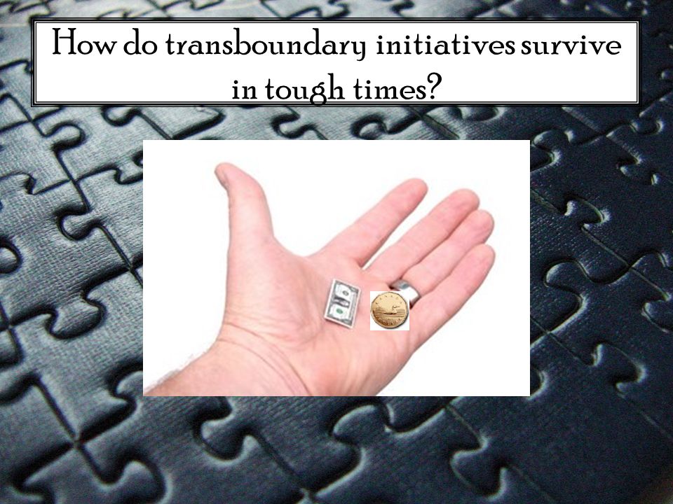 How do transboundary initiatives survive in tough times